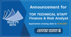 Announcement for Finance & Risk Analyst Staff